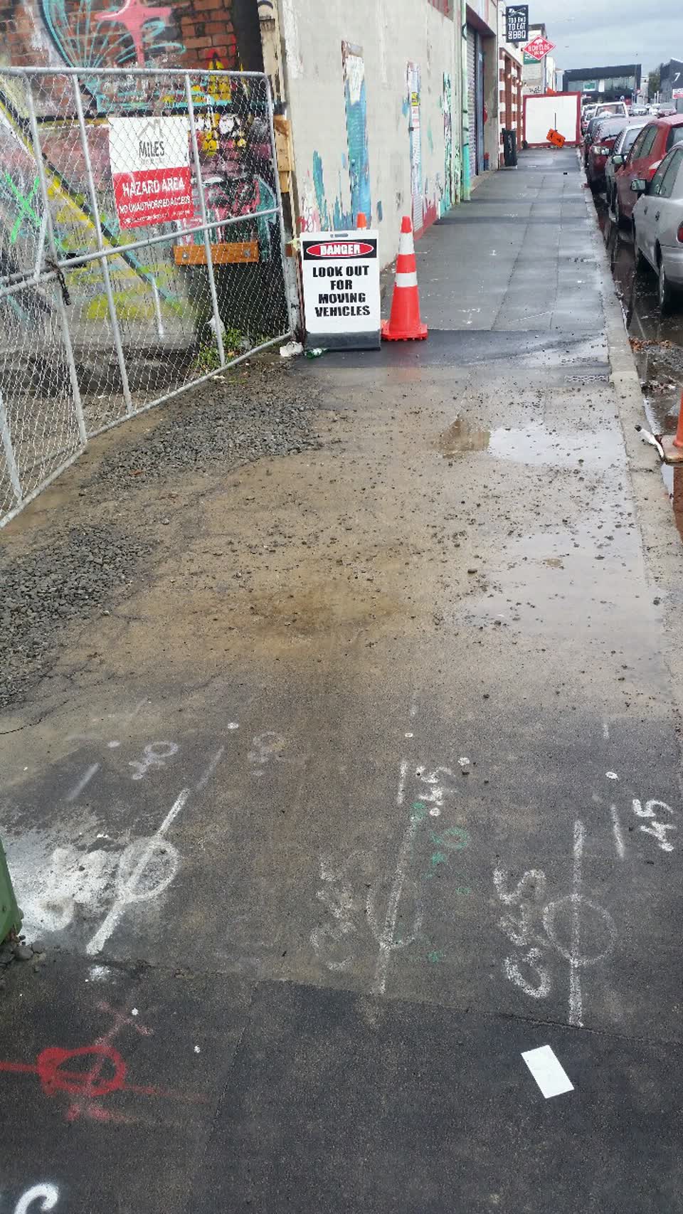 The photograph attached to this roading/streets report