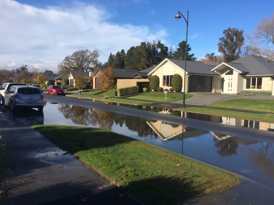 The photograph attached to this wastewater/stormwater report