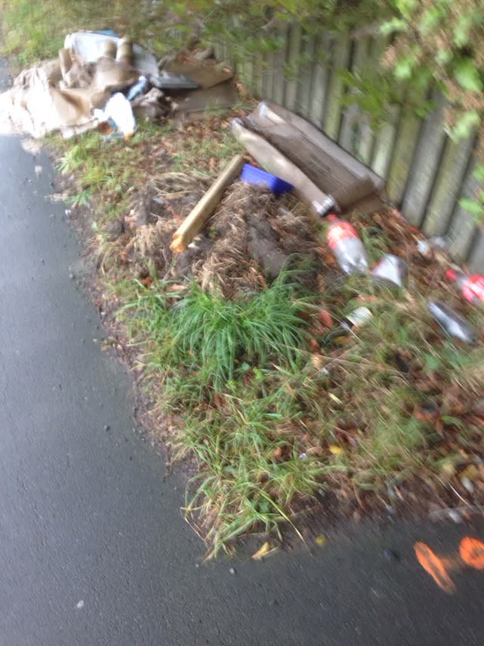 The photograph attached to this rubbish/recycling report