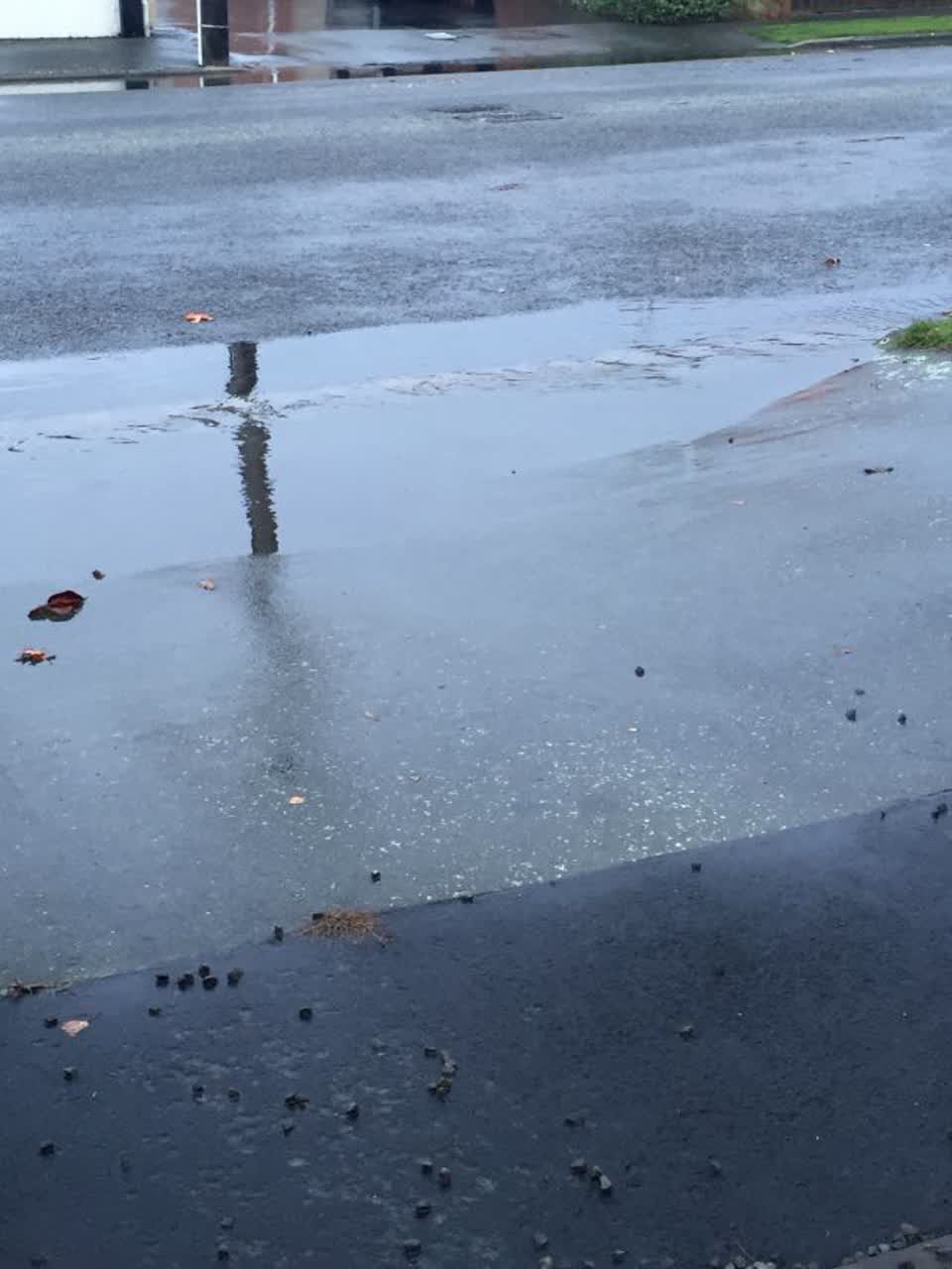 The photograph attached to this wastewater/stormwater report