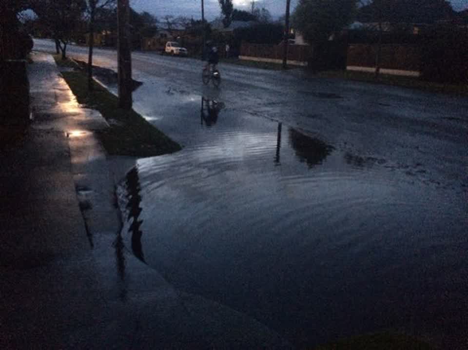 The photograph attached to this wastewater/stormwater report
