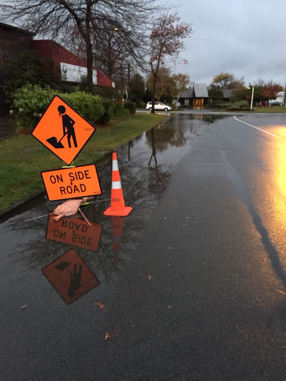 The photograph attached to this wastewater/stormwater report