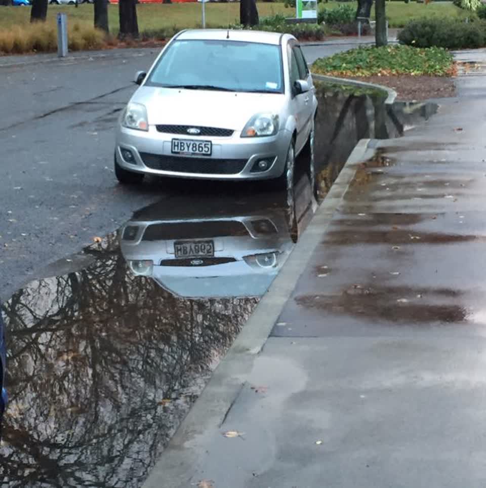 The photograph attached to this wastewater/stormwater report