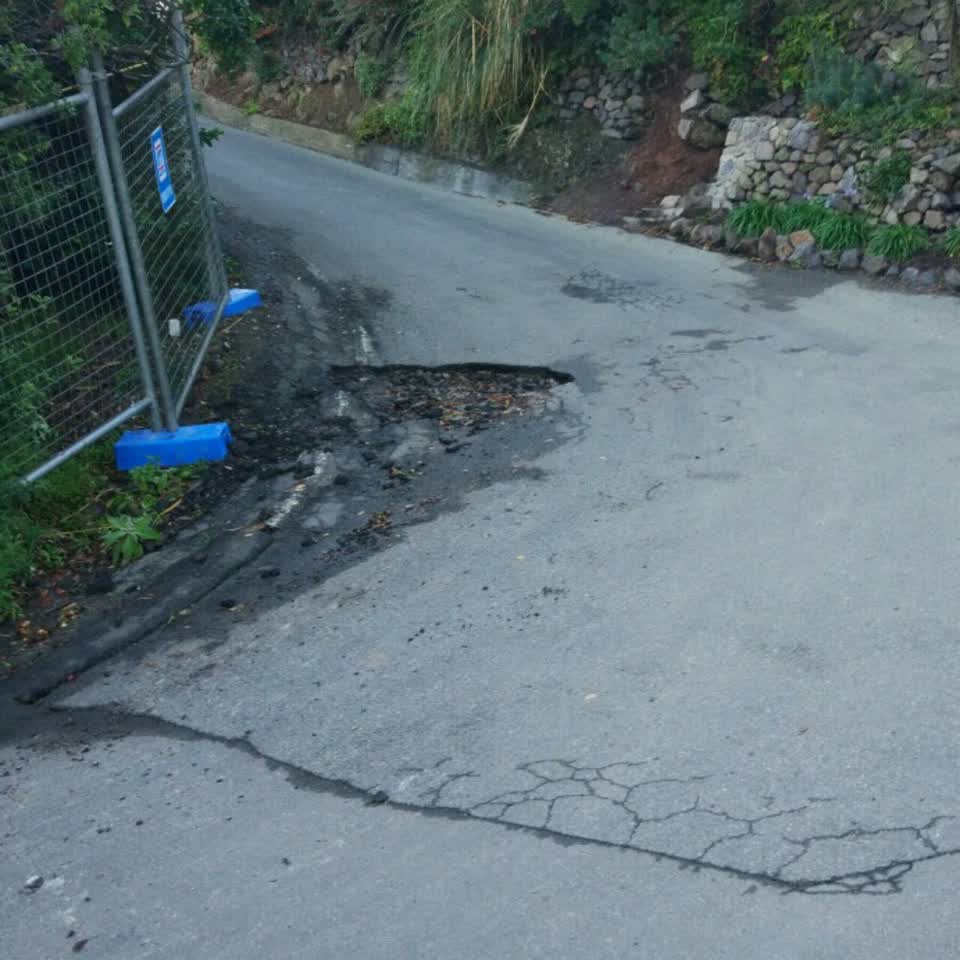 The photograph attached to this roading/streets report