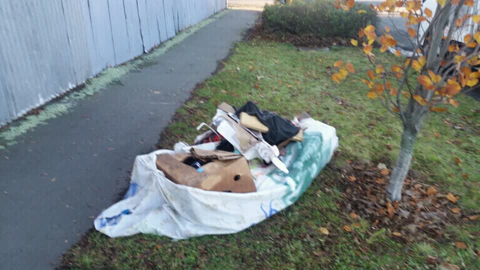 The photograph attached to this rubbish/recycling report