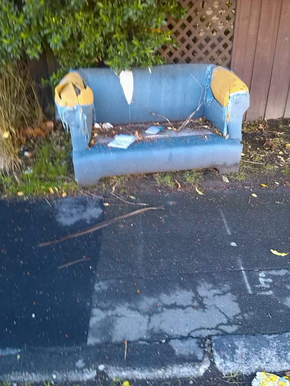 The photograph attached to this rubbish/recycling report