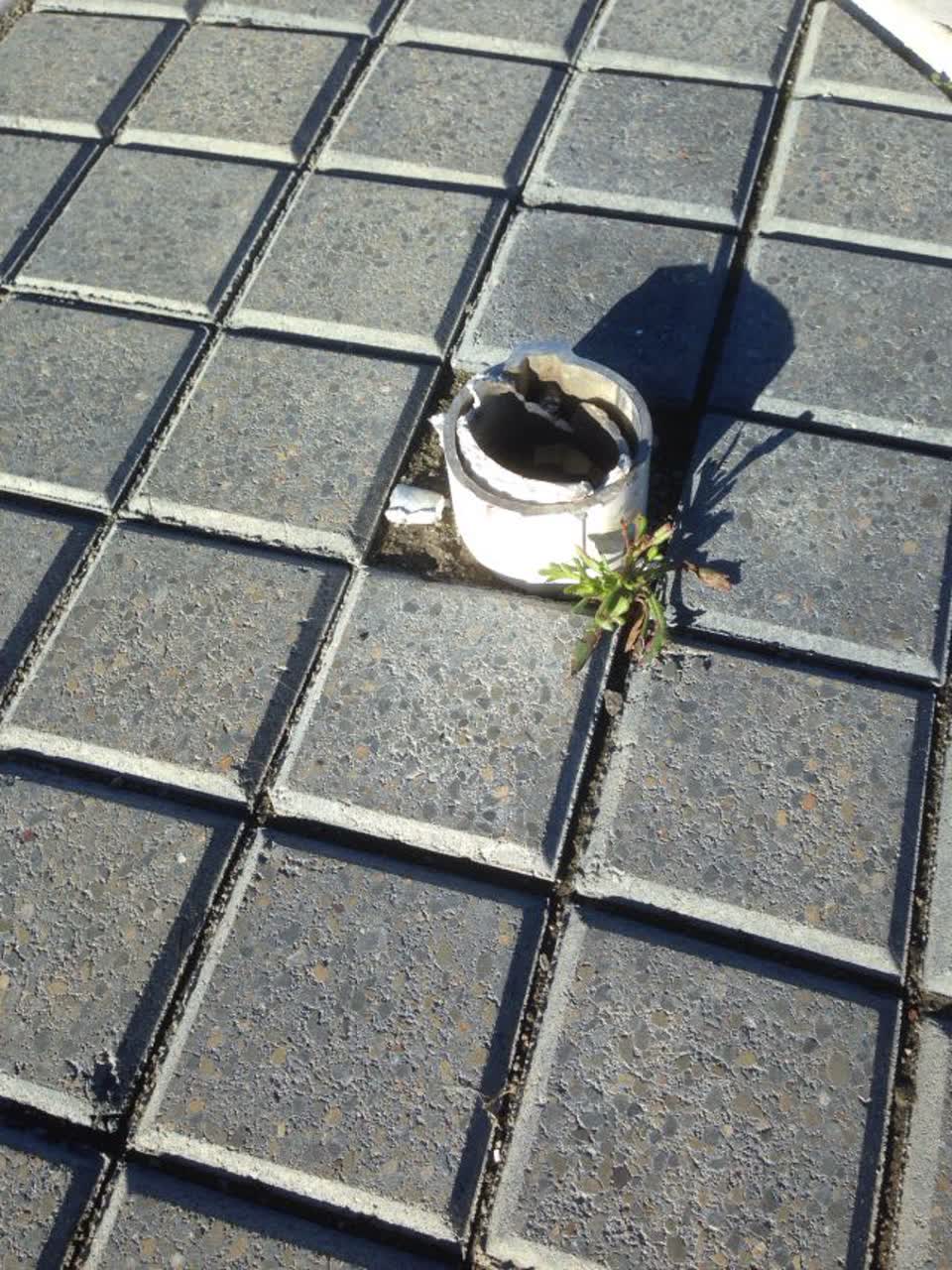The photograph attached to this roading/streets report