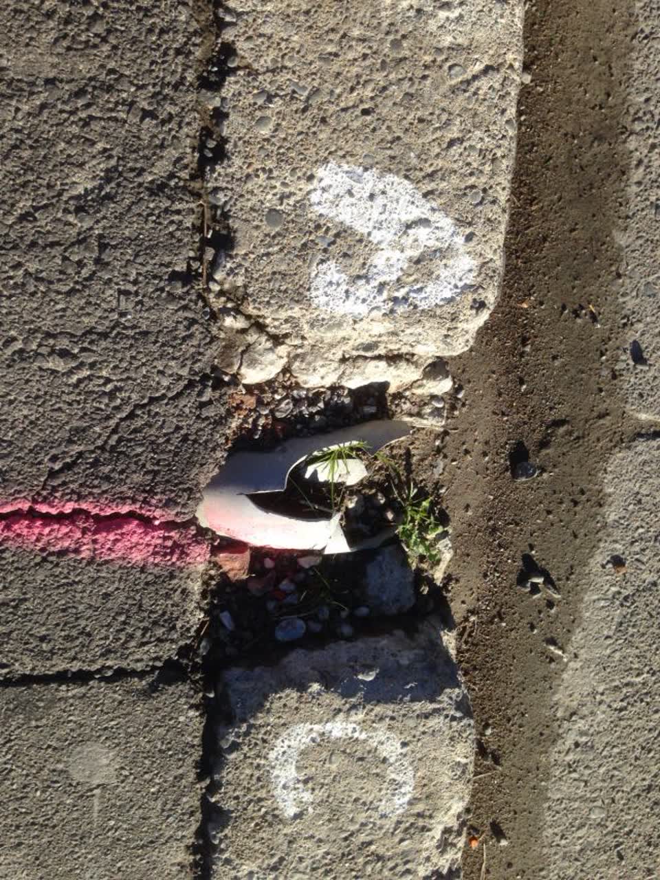 The photograph attached to this roading/streets report