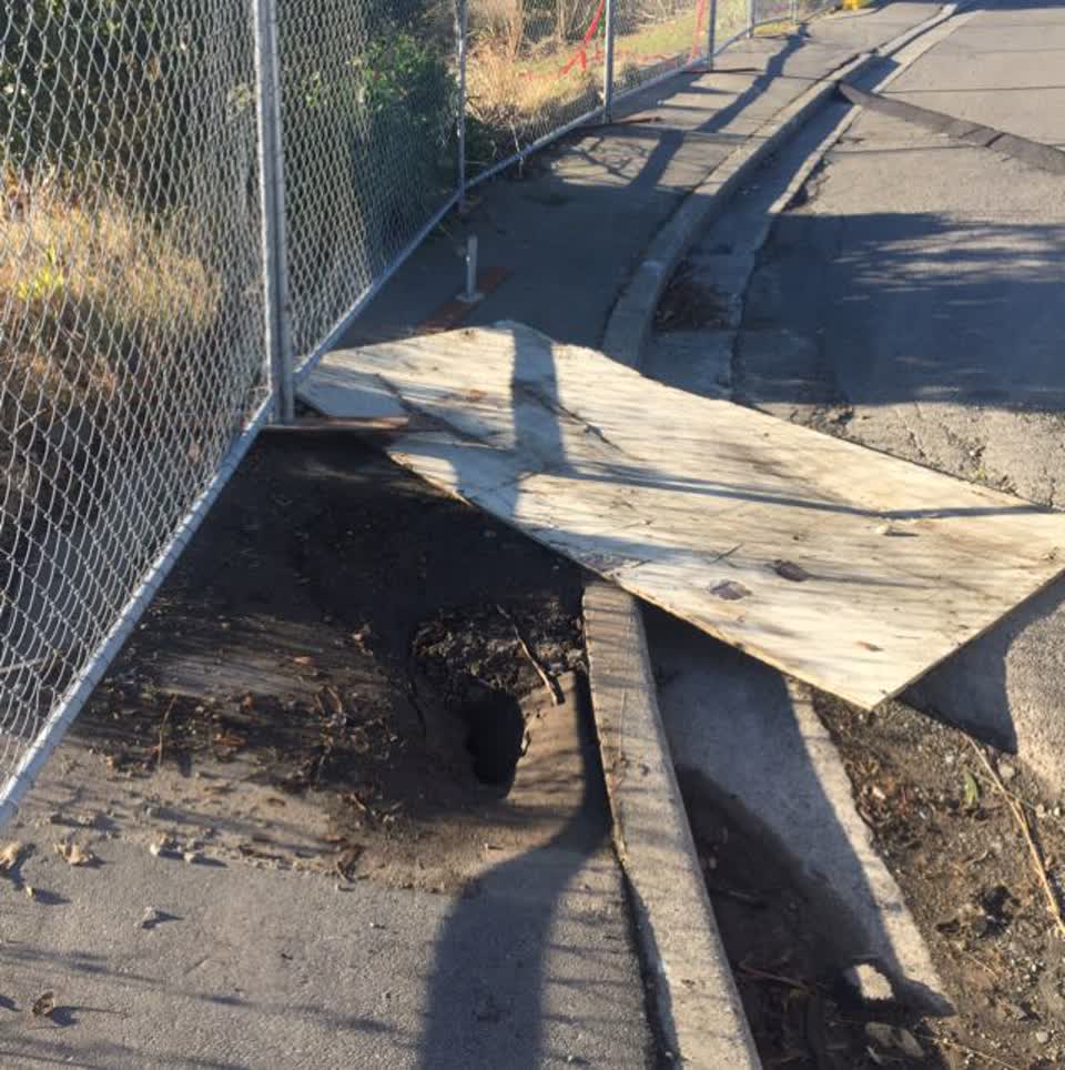 The photograph attached to this wastewater/stormwater report