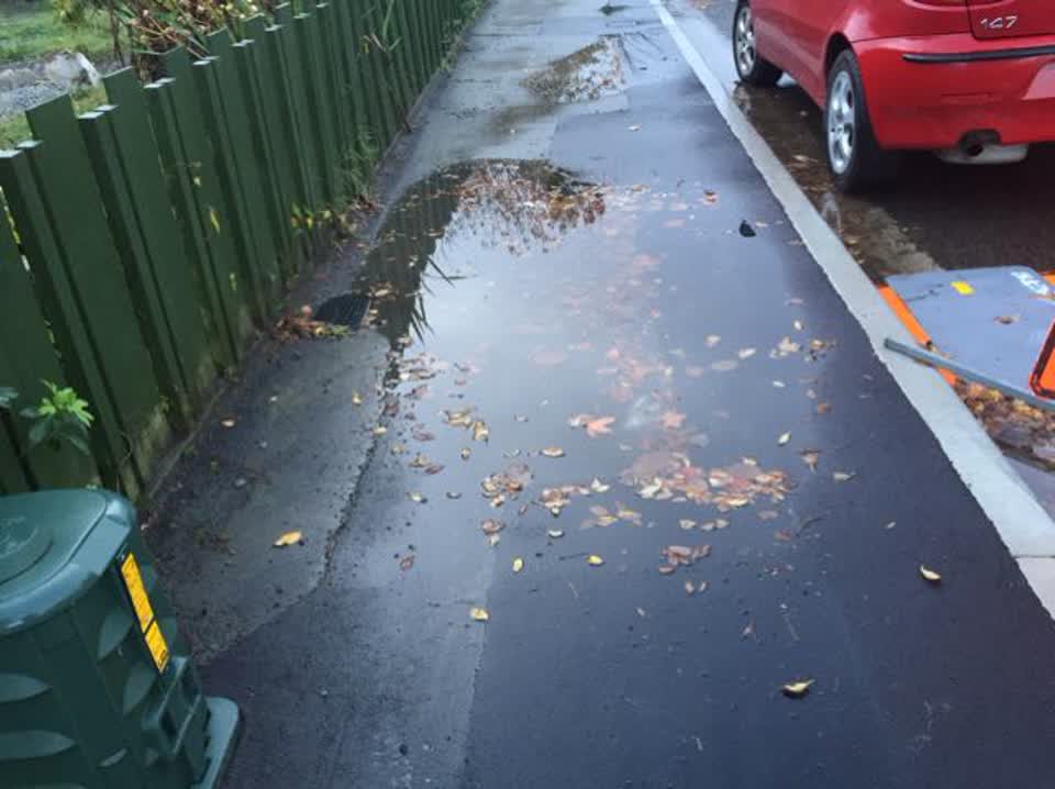 The photograph attached to this roading/streets report