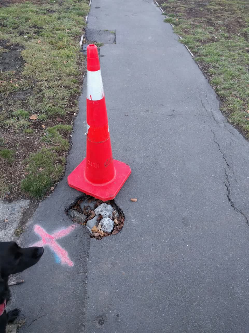 The photograph attached to this roading/streets report