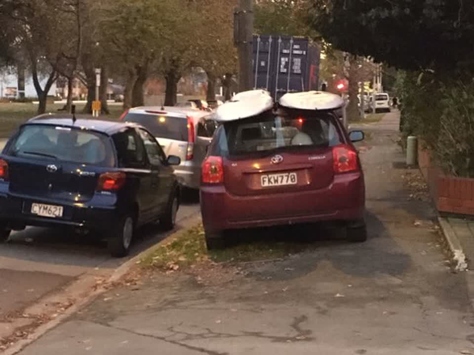 The photograph attached to this roading/streets report