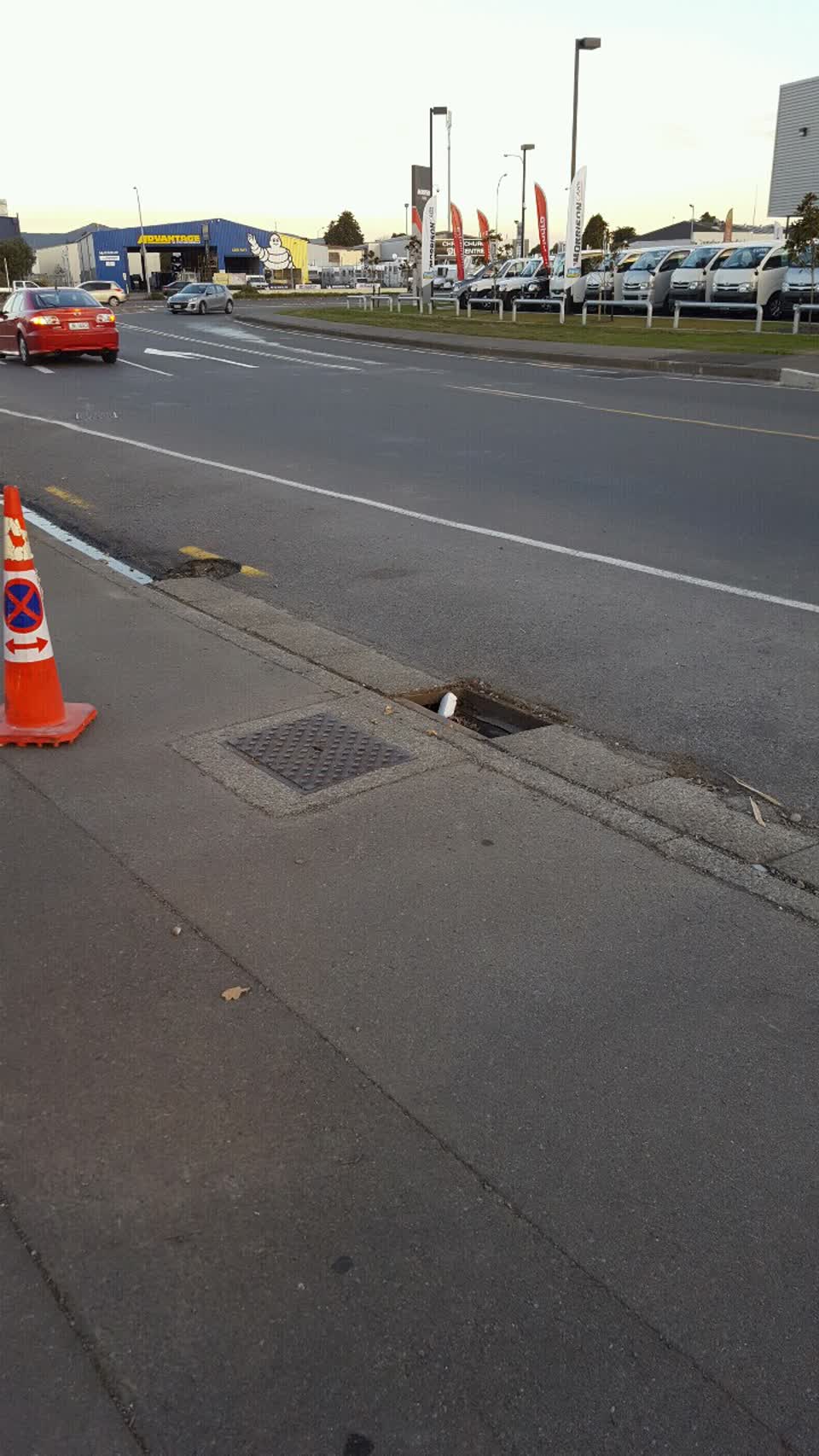 The photograph attached to this roading/streets report