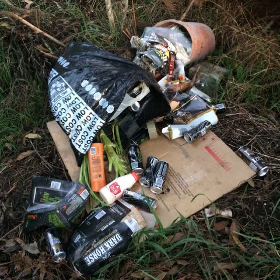 The photograph attached to this rubbish/recycling report