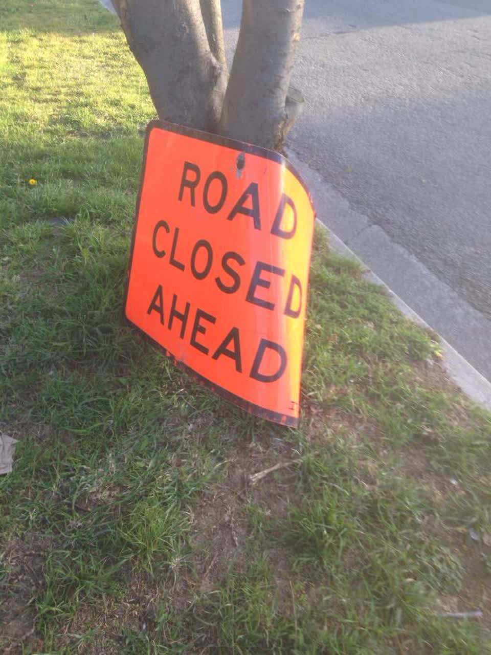 The photograph attached to this roading/streets report
