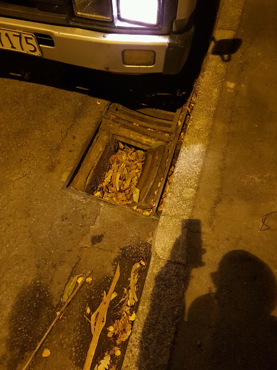 The photograph attached to this roading/streets report