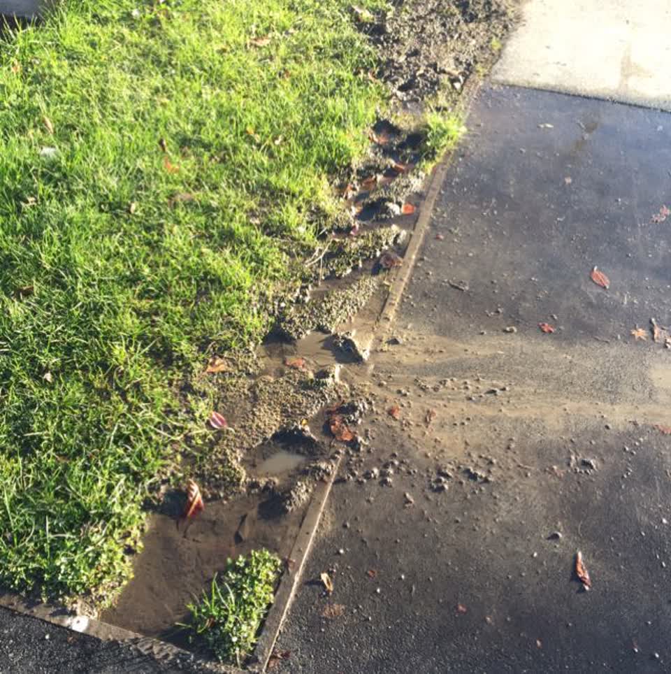 The photograph attached to this wastewater/stormwater report