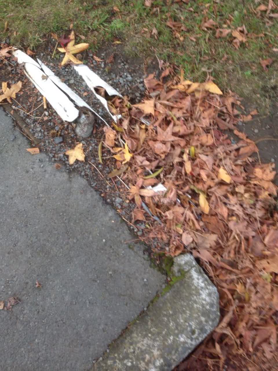 The photograph attached to this wastewater/stormwater report