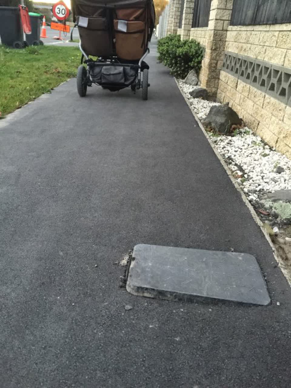 The photograph attached to this roading/streets report