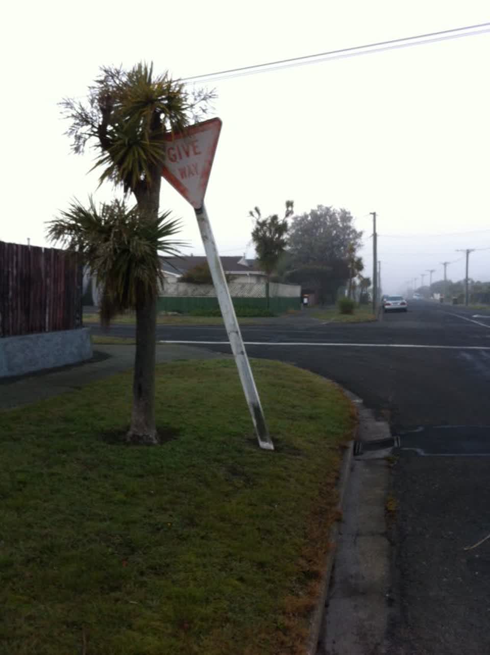 The photograph attached to this roading/streets report