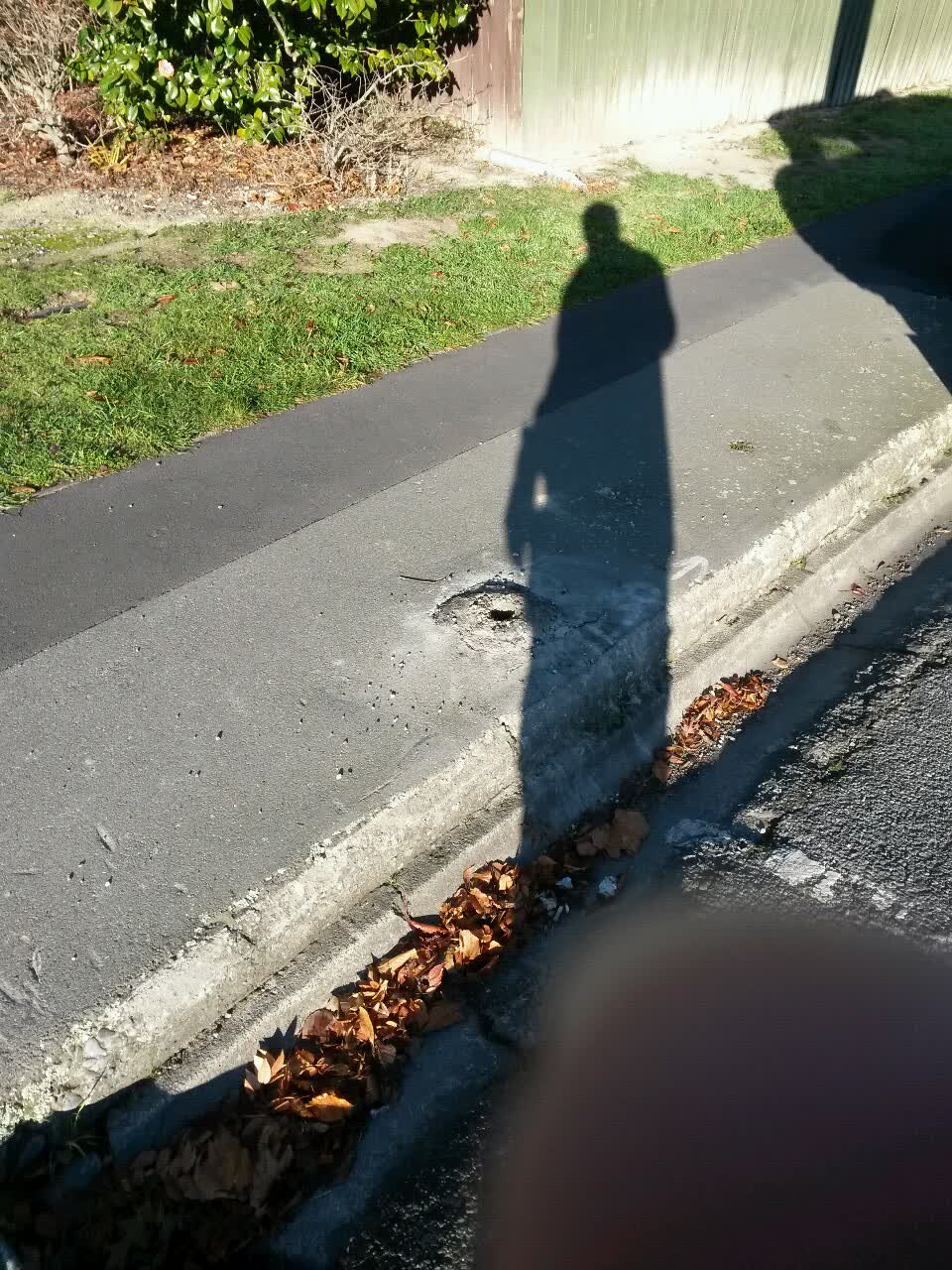 The photograph attached to this roading/streets report