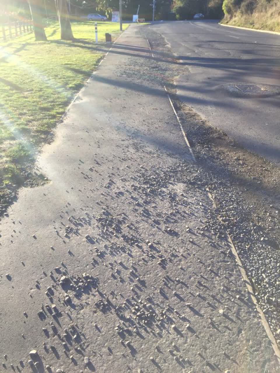 The photograph attached to this roading/streets report