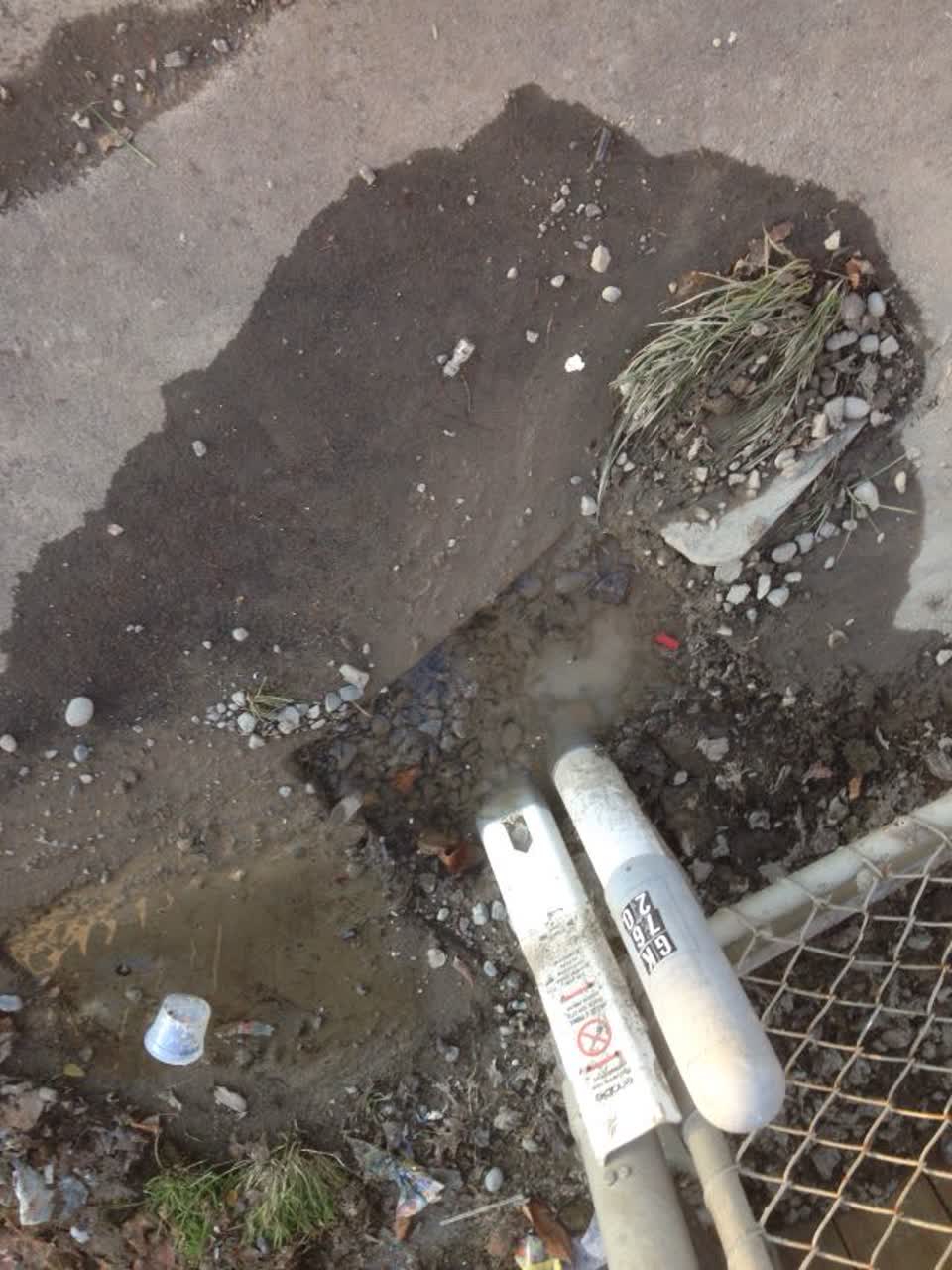 The photograph attached to this wastewater/stormwater report