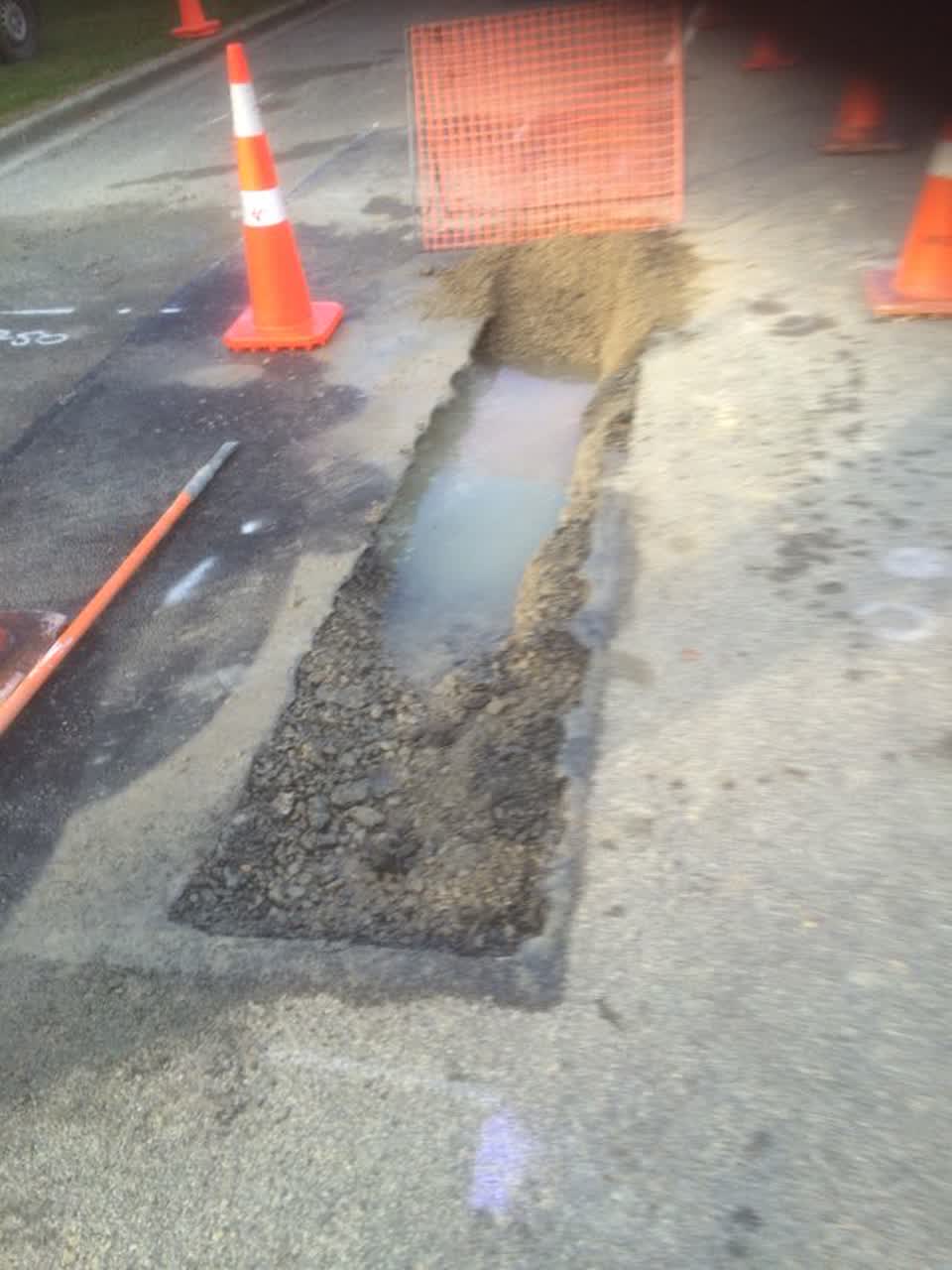 The photograph attached to this wastewater/stormwater report