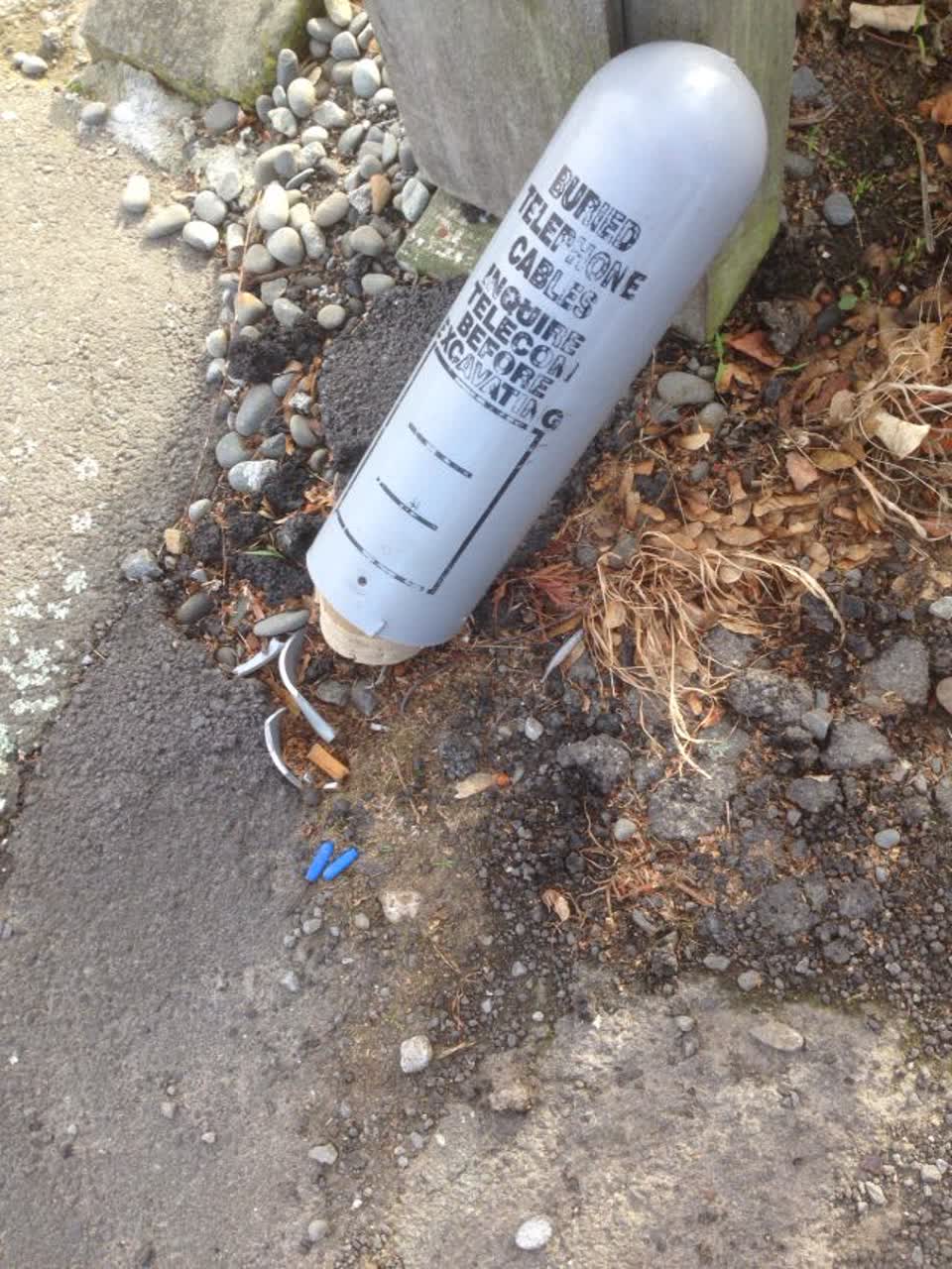 The photograph attached to this roading/streets report