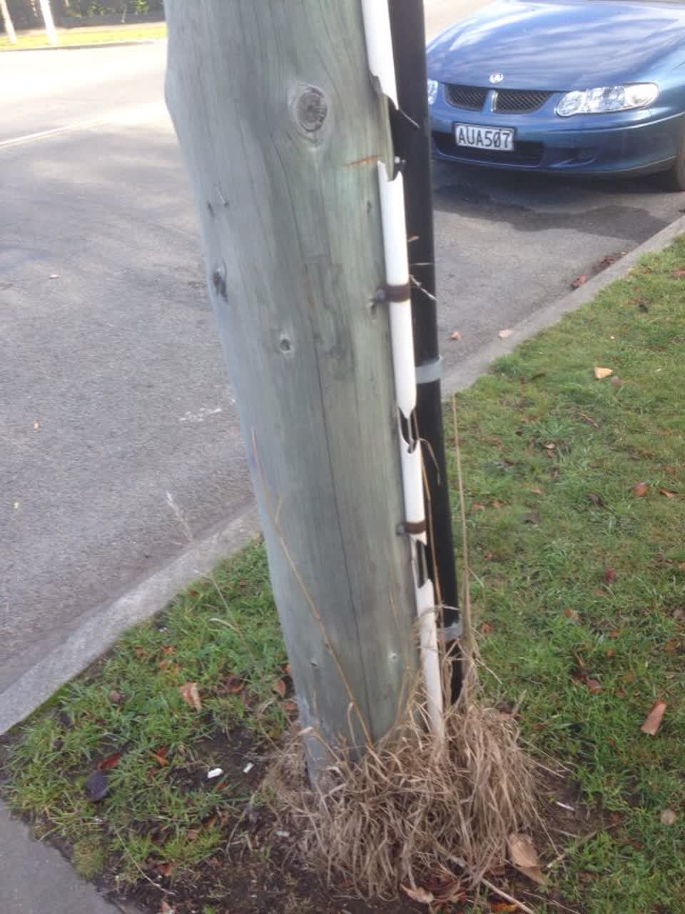 The photograph attached to this roading/streets report