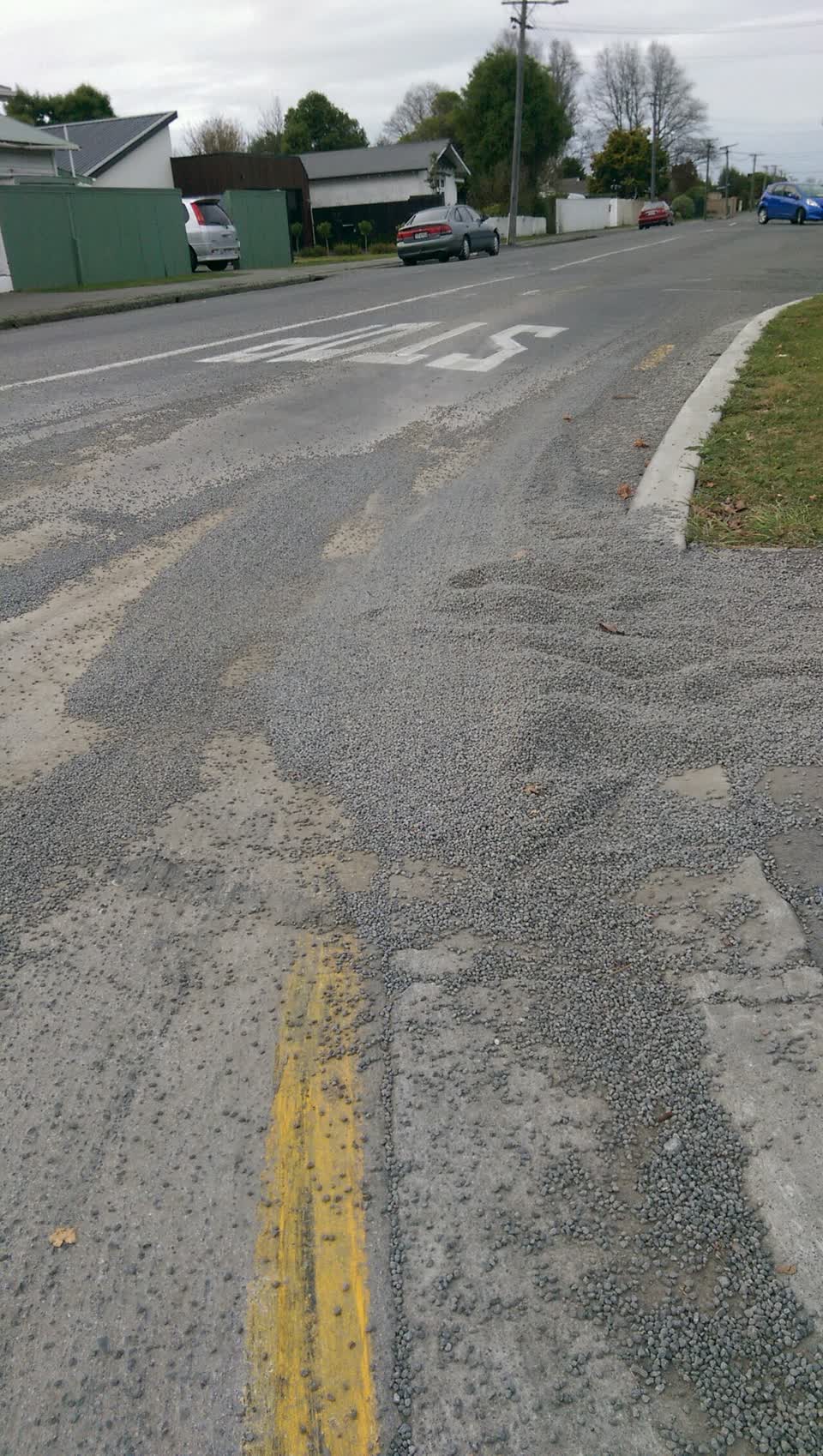 The photograph attached to this roading/streets report