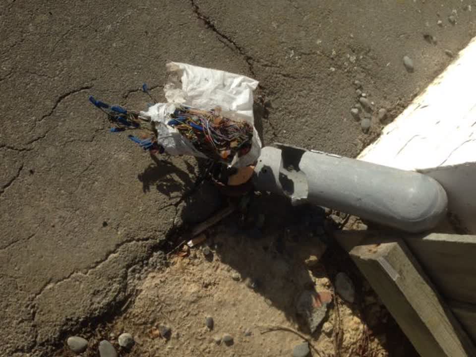 The photograph attached to this roading/streets report