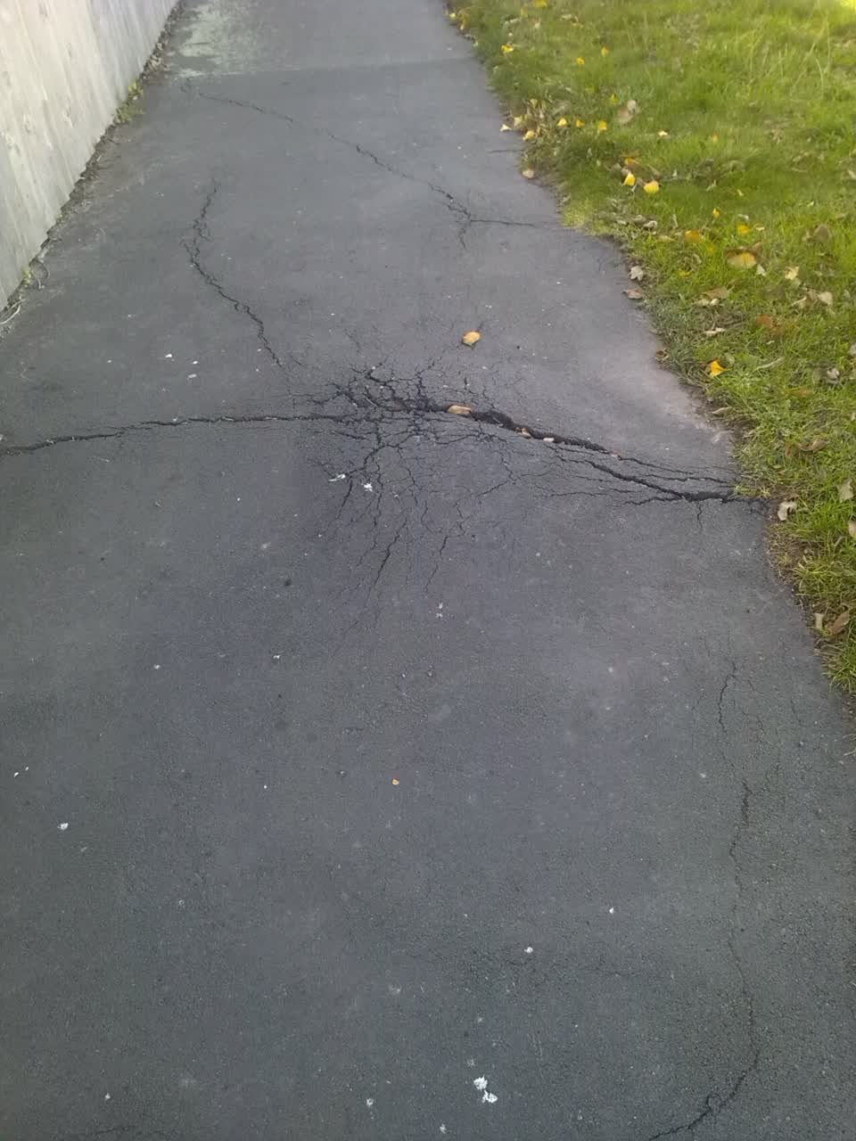The photograph attached to this roading/streets report