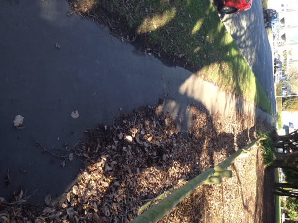 The photograph attached to this roading/streets report