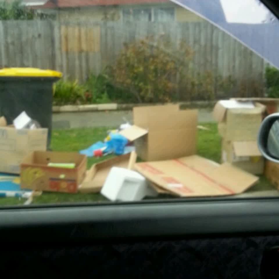 The photograph attached to this rubbish/recycling report