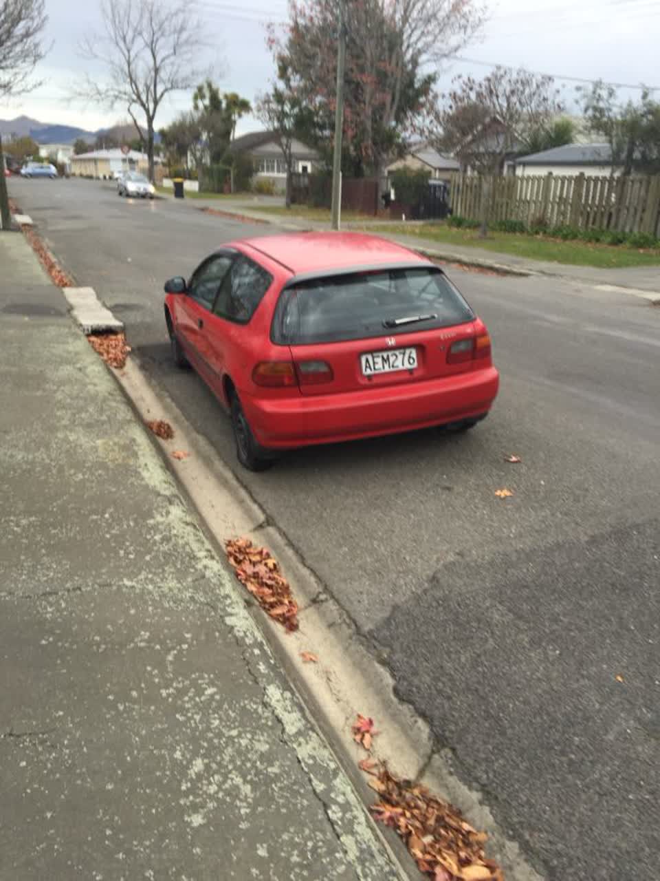 The photograph attached to this roading/streets report
