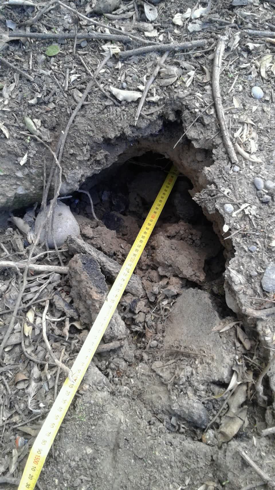 The photograph attached to this wastewater/stormwater report