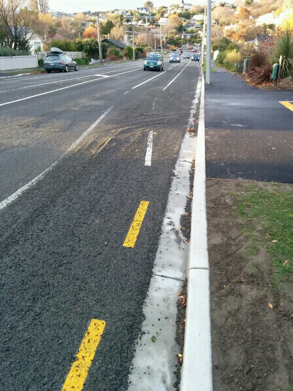 The photograph attached to this roading/streets report