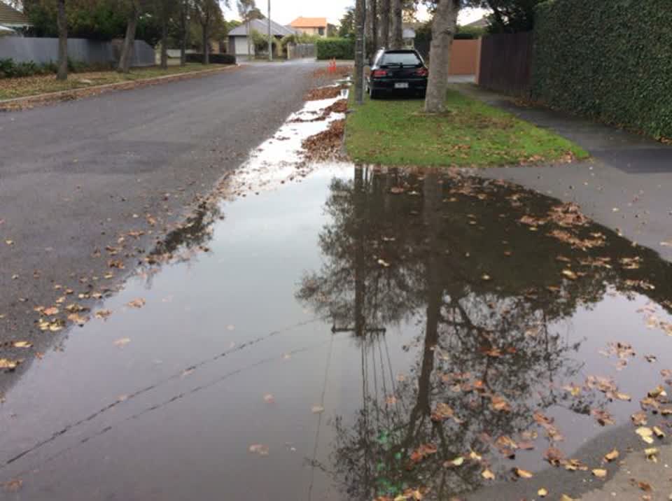 The photograph attached to this wastewater/stormwater report