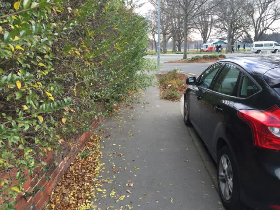 The photograph attached to this roading/streets report