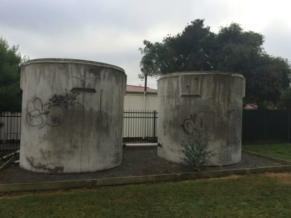 The photograph attached to this water supply report