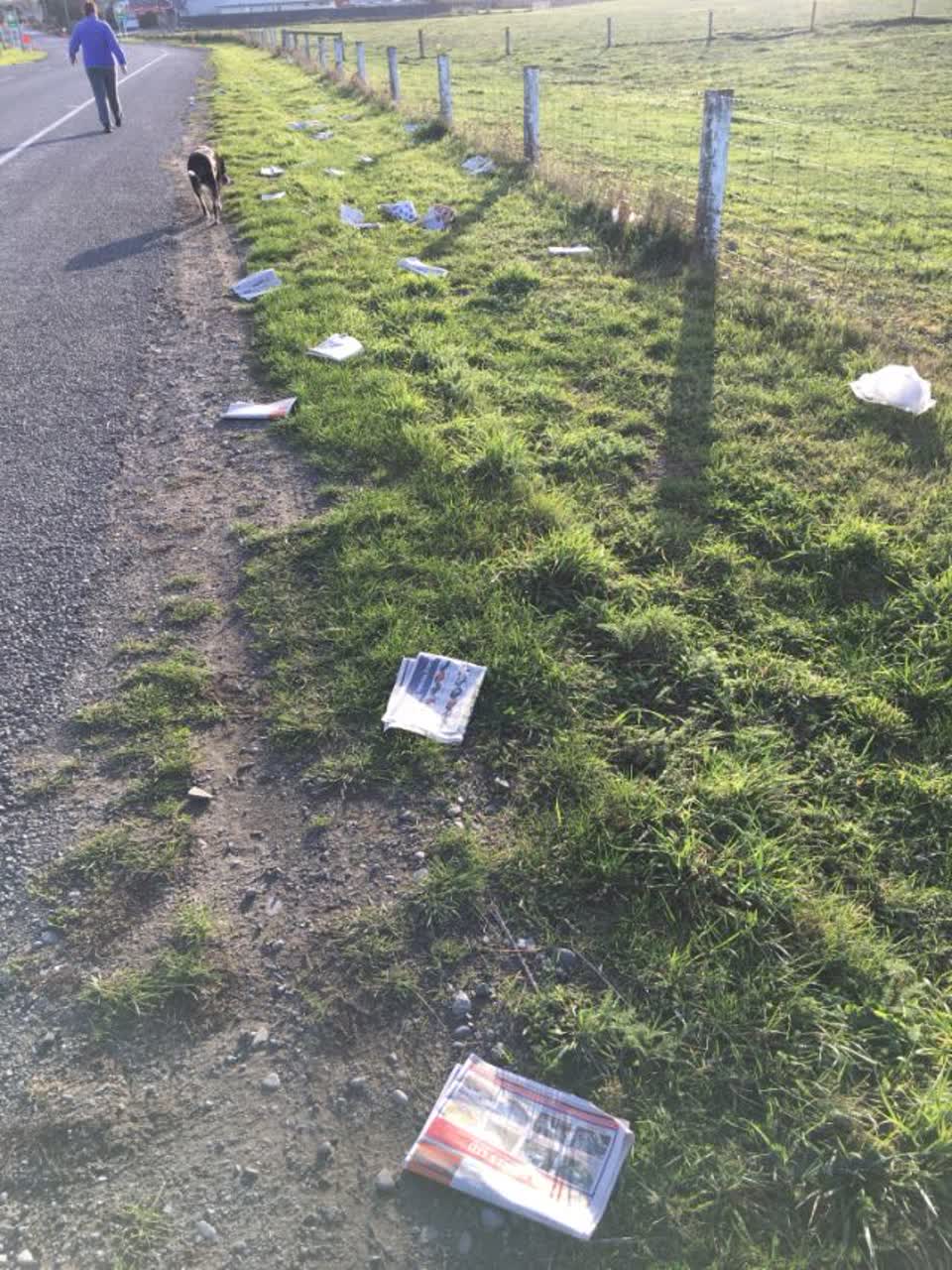 The photograph attached to this rubbish/recycling report