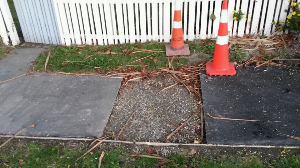 The photograph attached to this roading/streets report
