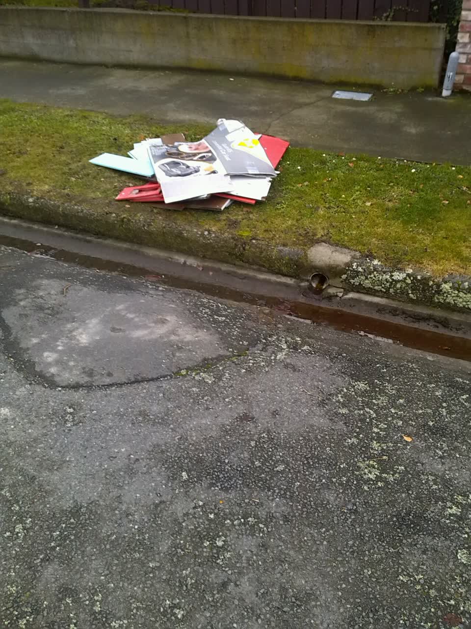 The photograph attached to this rubbish/recycling report