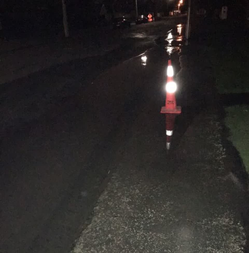 The photograph attached to this wastewater/stormwater report