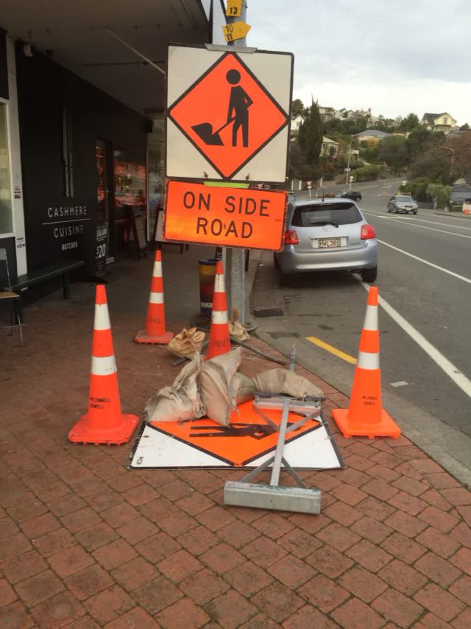 The photograph attached to this roading/streets report