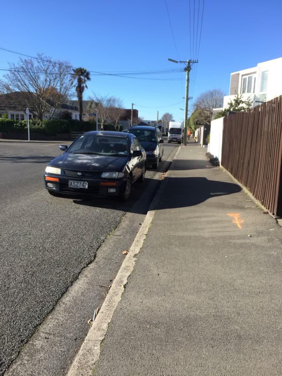 The photograph attached to this roading/streets report
