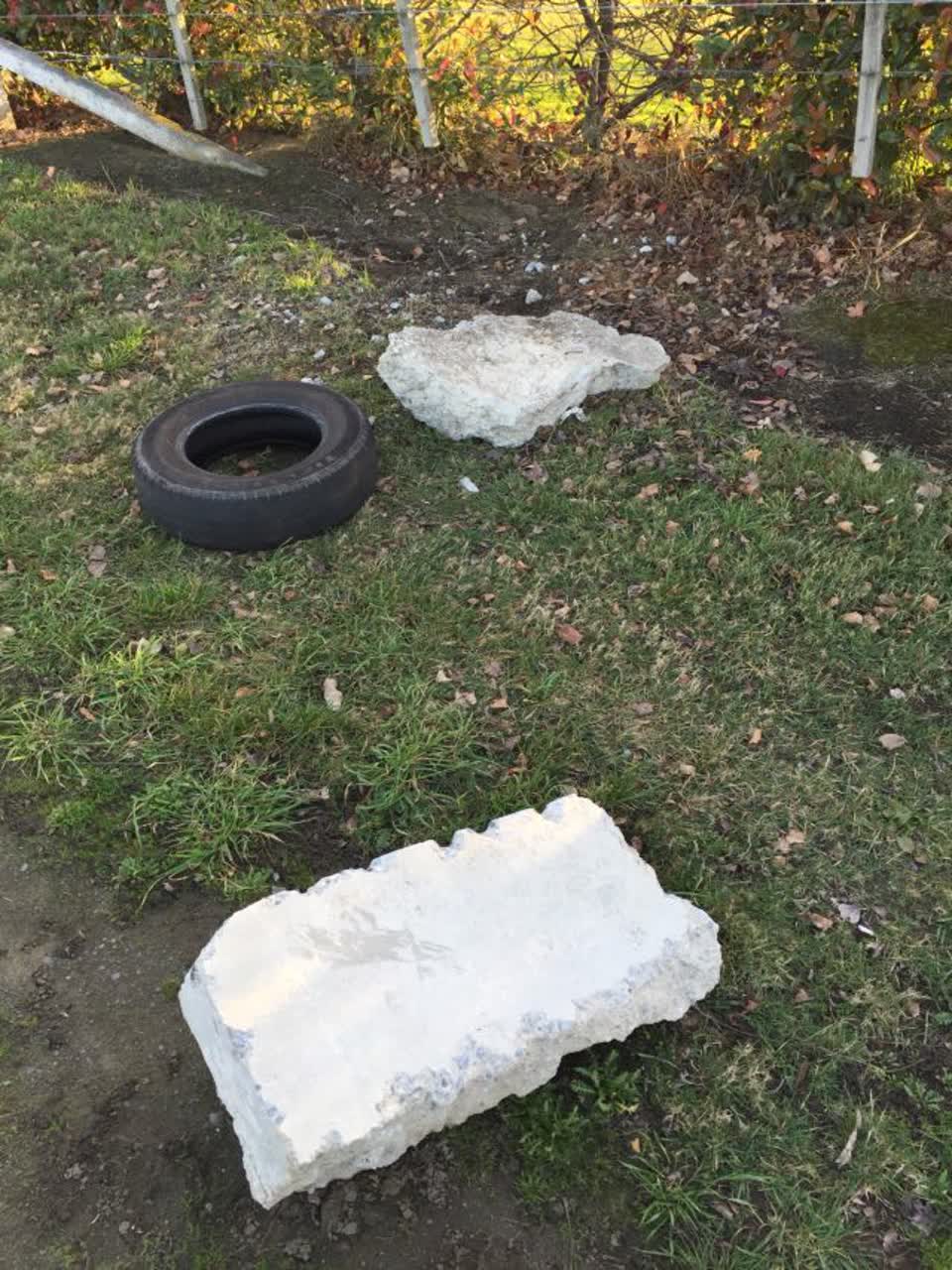 The photograph attached to this rubbish/recycling report