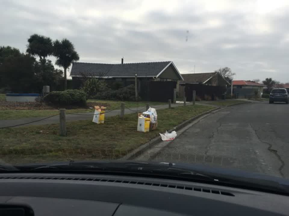 The photograph attached to this rubbish/recycling report