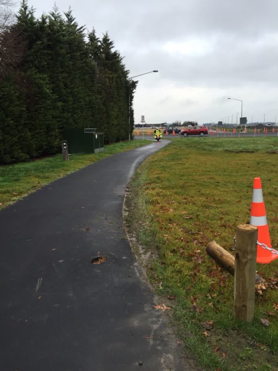 The photograph attached to this roading/streets report